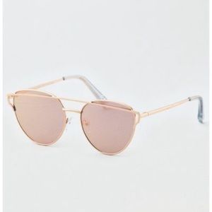 NWT AE Rose Gold Winged Sunglasses